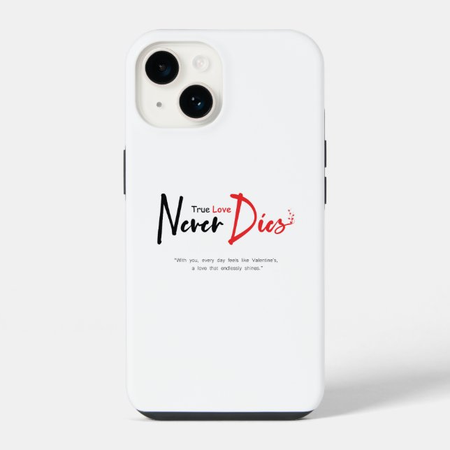 Funda Para iPhone El amor verdadero nunca muere (Reverso )