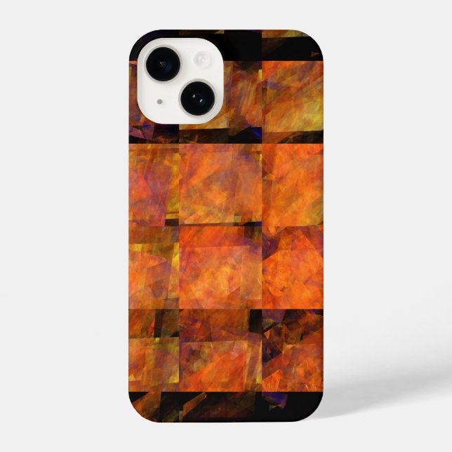 Funda Para iPhone El arte abstracto de la pared (Reverso )