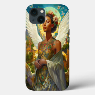 El arte de la fantasía de la diosa ángel afroameri