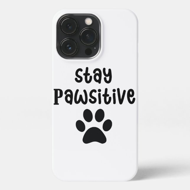 Funda Para iPhone El arte del perro positivo | Cita motivacional (Reverso)