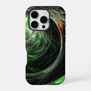 Funda Para iPhone 16 Pro El arte del resumen verde mundial