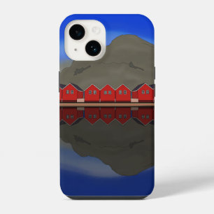 Funda Para iPhone 14 El Barco Rojo Casas Sunndalsøra Noruega
