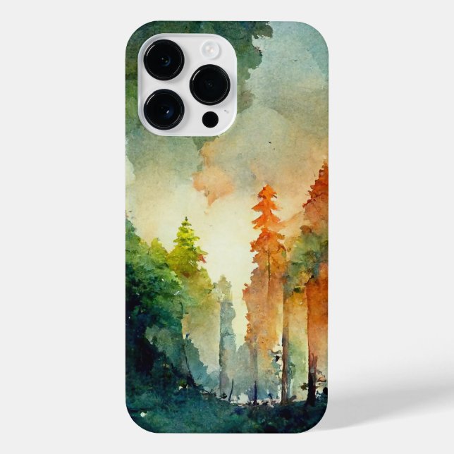 Funda Para iPhone El bosque (naturaleza) (Reverso)