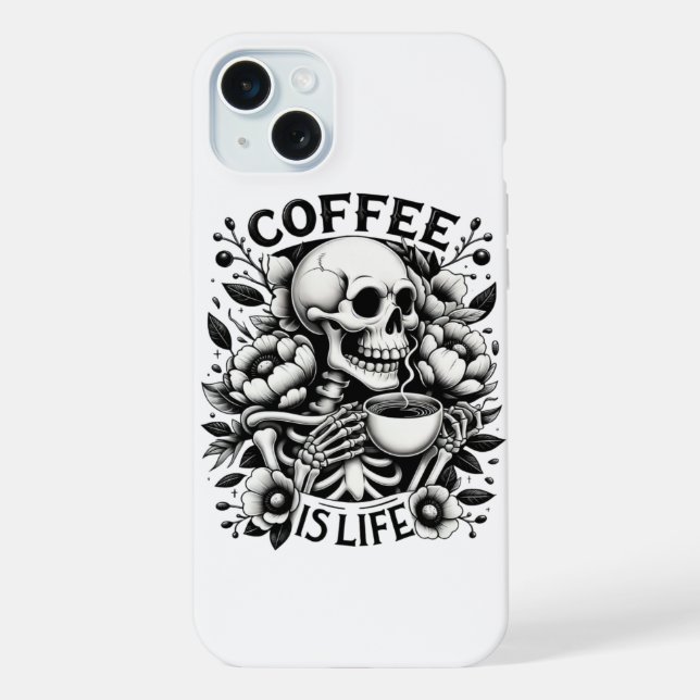 Funda Para iPhone El Café Es La Vida (Reverso )