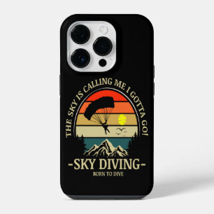 Funda Para iPhone 14 Pro El cielo me está llamando tengo que ir a saltar en