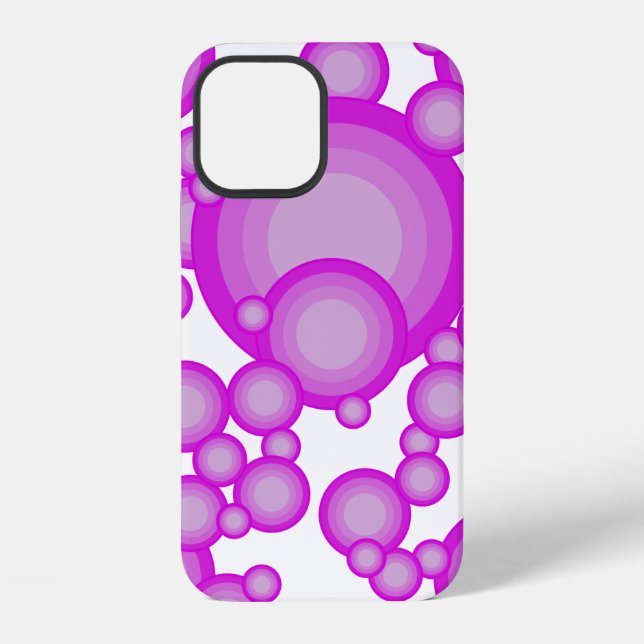 Funda Para iPhone El círculo de estilo del año 70 de Violet (Reverso )