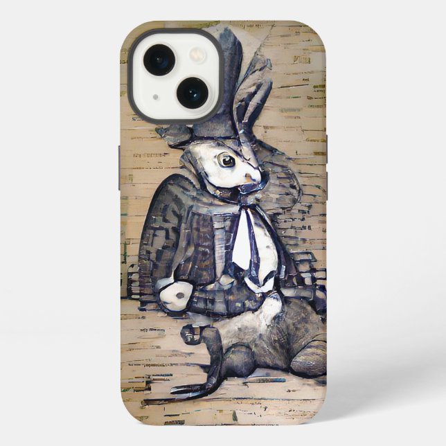 Funda Para iPhone El conejo caballero (Reverso )