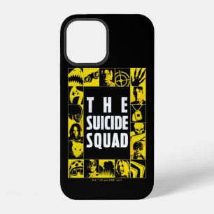 Funda Para iPhone 12 El Escuadrón Suicida   Bloques de Iconos Amarillos