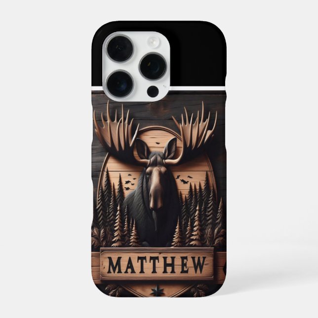 Funda Para iPhone El Escudo Moose de Matthew (Reverso)