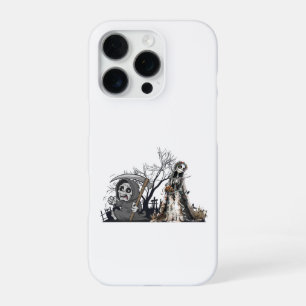 Funda Para iPhone 16 Pro El esqueleto y la novia del cadáver.