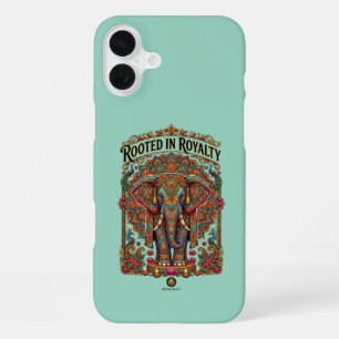 Funda Para iPhone 16 Plus El gigante gentil: diseño artístico de elefante