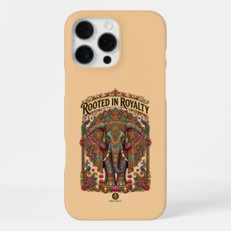 Funda Para iPhone 16 Pro Max El gigante gentil: diseño artístico de elefante