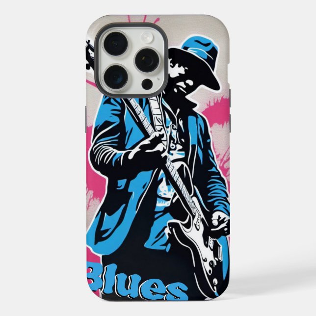 Funda Para iPhone El graffiti azul (Reverso )