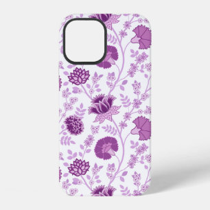 Funda Para iPhone 12 El gran patrón floral jacobino se pudre en blanco