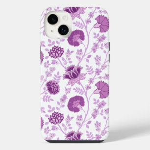 Funda Para iPhone 14 Plus El gran patrón floral jacobino se pudre en blanco