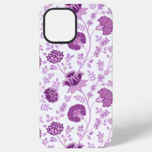 Funda Para iPhone 12 Pro Max El gran patrón floral jacobino se pudre en blanco