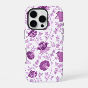 Funda Para iPhone 16 Pro El gran patrón floral jacobino se pudre en blanco