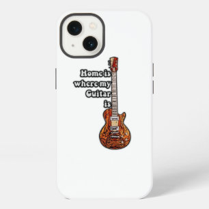 El hogar está donde está mi guitarra. guitarra de