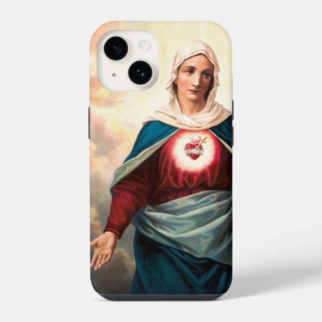 Funda Para iPhone El Inmaculado Corazón de María (Reverso )