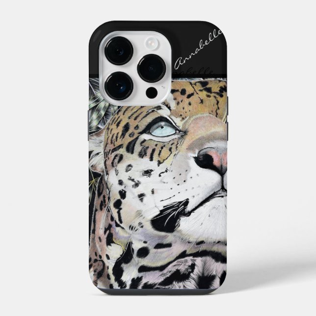 Funda Para iPhone El jaguar ~ coloreado (Reverso )