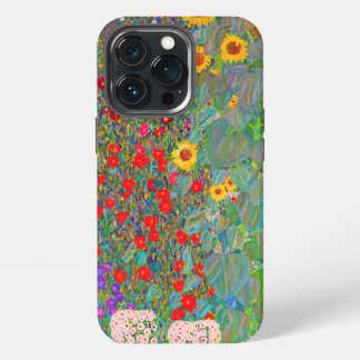 Funda Para iPhone 13 Pro El jardín de la granja Gustav Klimt con girasoles
