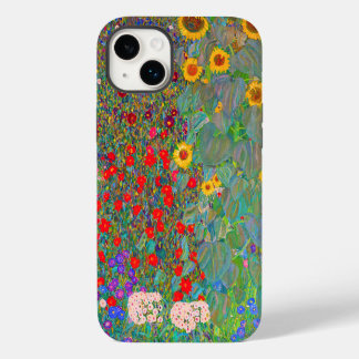 Funda Para iPhone 14 Plus El jardín de la granja Gustav Klimt con girasoles