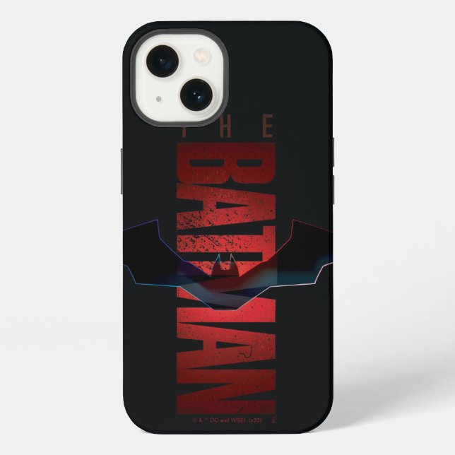 Funda Para iPhone El logotipo vertical de Batman (Reverso )