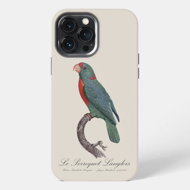 Funda Para iPhone El loro Langlois de Jacques Barraband (Reverso )