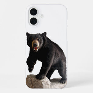Funda Para iPhone 16 Plus El majestuoso pelaje oscuro y grueso del oso negro