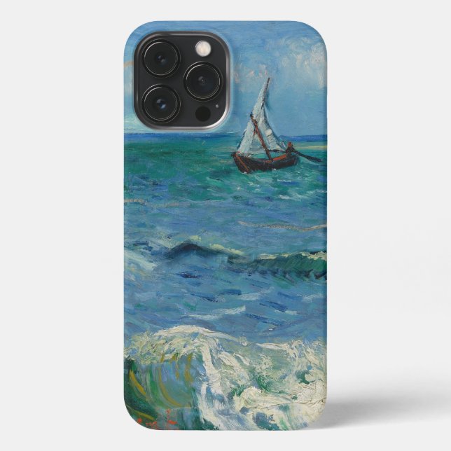 Funda Para iPhone El mar en Les Saintes Maries de la Mer | Van Gogh (Reverso )