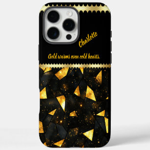 Funda Para iPhone 16 Pro Max El mármol dorado resplandeciente se desvanece en u