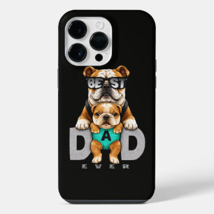 Funda Para iPhone 14 Pro Max El Mejor Papá Bulldog de Todos los Tiempos – Día d