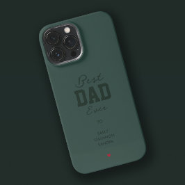 Funda Para iPhone 13 Pro Max El mejor papá jamás Hunter Green