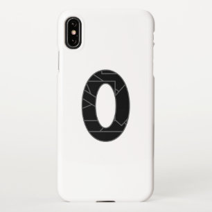 Funda Para iPhone XS Max El número cero (0) en negro
