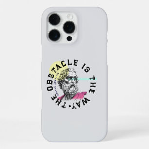 Funda Para iPhone 16 Pro Max El obstáculo es el camino – cita de Marco Aurelio