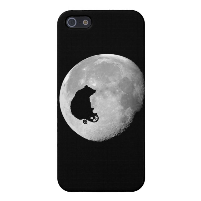 Funda Para iPhone El oso en la luna (Atrás)