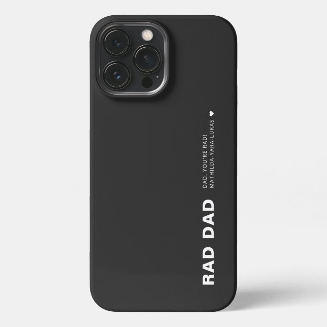Funda Para iPhone El padre gracioso de Rad Dad (Reverso )