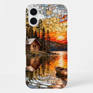 Funda Para iPhone 16 Plus El paisaje Metalizado Grabado en relieve de Fantas