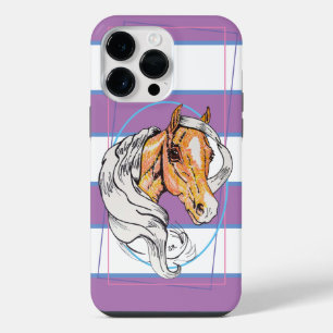 Funda Para iPhone 14 Pro Max El Palomino (morado, azul y blanco) Case-Mate iPho