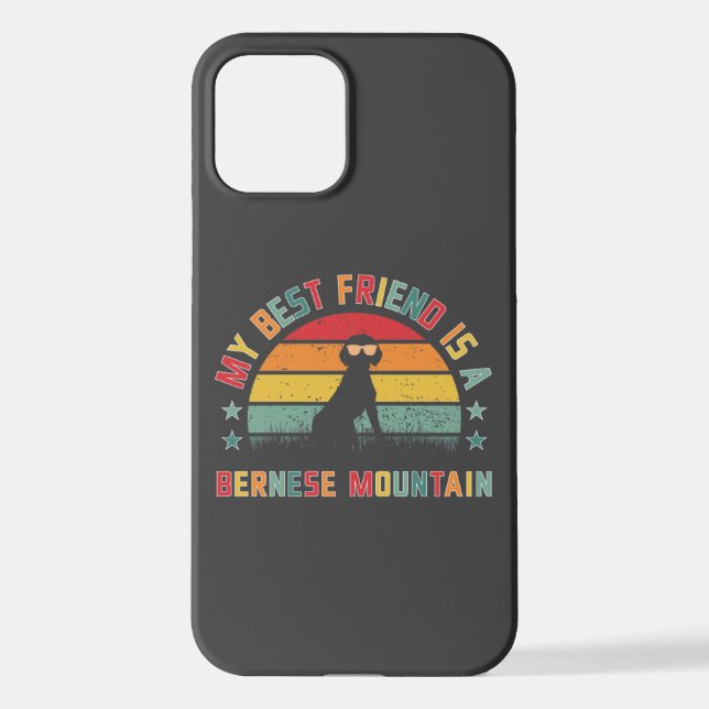 Funda Para iPhone El perro de montaña de Bernese es mi mejor amigo,  (Reverso )