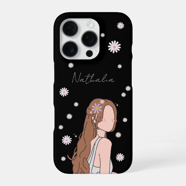 Funda Para iPhone El Personalizable de instantáneas de belleza (Reverso)