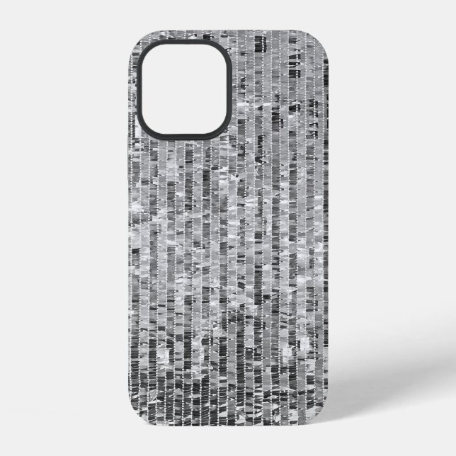 Funda Para iPhone El plateado secuela un patrón impecable (Reverso )