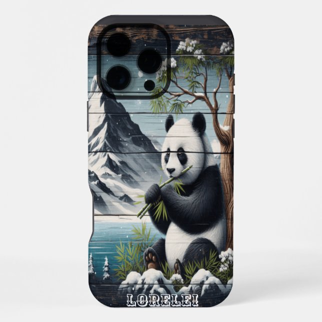 Funda Para iPhone El rincón apartado de Panda: Contento de bambú (Reverso )