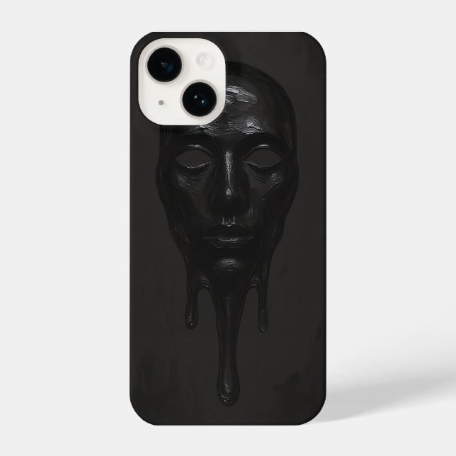 Funda Para iPhone El rostro de derretimiento (Reverso )