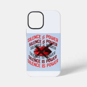Funda Para iPhone 12 Mini El silencio es arte de tipografía negrita