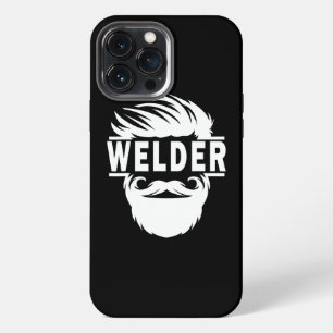 Funda Para iPhone 13 Pro Max El soldador barbudo divertido arco Mig Tig soldadu
