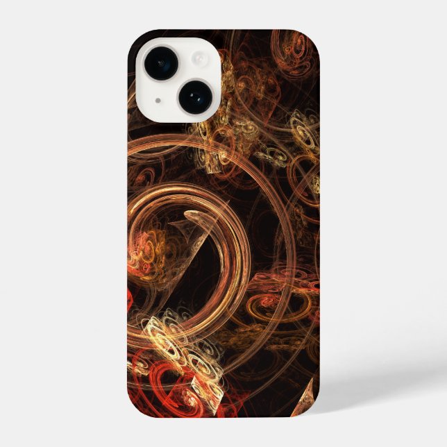 Funda Para iPhone El sonido del arte abstracto de la música (Reverso )