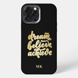 Funda Para iPhone 13 Pro Max El sueño de oro moderno cree en lograr motivación