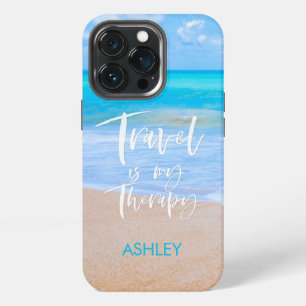 Funda Para iPhone 13 Pro El VIAJE ES MI playa blanca del nombre de la cita