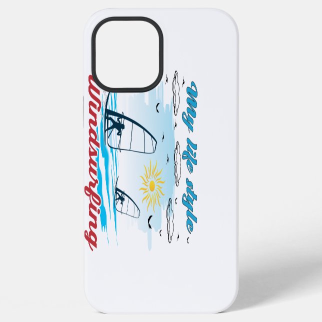 Funda Para iPhone El windsurf es mi estilo de vida (Reverso )